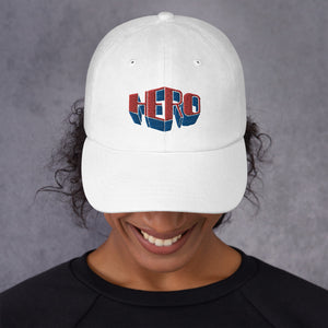 HERO Logo (Blue and Red) Dad hat