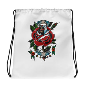HERO Rose Logo Drawstring bag