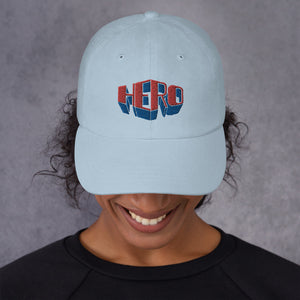 HERO Logo (Blue and Red) Dad hat