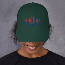 Load image into Gallery viewer, HERO Logo (Blue and Red) Dad hat